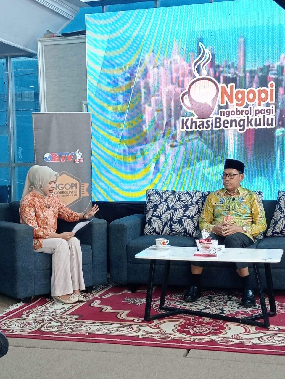 Ngobrol Pagi (Ngopi) di BETV dengan Tema Bengkulu Siap Tarik Investor