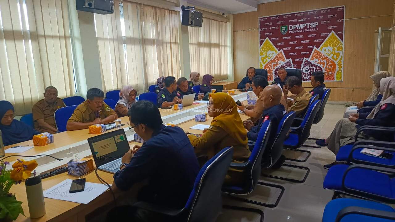 DPMPTSP Provinsi Bengkulu Susun Strategi Maksimalkan Investasi TW IV 2025